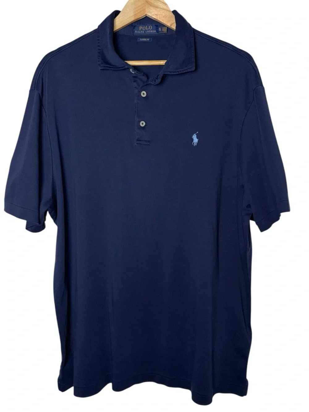 Ralph Lauren Men’s Classic Fit Soft Cotton Navy Polo Shirt XL